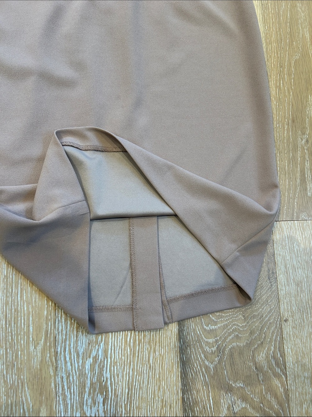 Calvin Klein Tan Sheath Dress Three Quarter Sleeve Size 8 - Picture 5 of 9